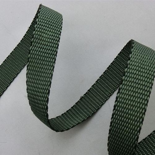 工厂定制生产 2cm 绿色尼龙织带钩边带 高强耐磨户外工具背带图片